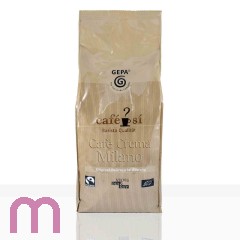 Gepa Cafe Si Cafe Crema Milano  4 x 1kg Ganze Bohne, Bio Fairtrade